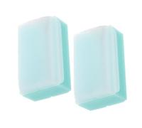 Ciieeo Lot de 2 Brosses Éponge de Bain Vertes pour Bébé Brosse Sensorielle Douce pour Cuir Chevelu et Massage Tactile Éponge Réutilisable Adaptée à L'Éveil Sensoriel Bain -Né