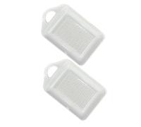 Ciieeo Lot de 2 broyeurs à gingembre manuels en céramique blanche pour fruits, légumes, ail