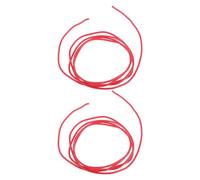 Ciieeo Lot de 2 Câbles en Cuivre pour Guitare Électrique 1 Mètre Fil de Micro en Silicone Rouge Kit de Câblage Vintage Compatible Basse Accessoires pour Instruments de Musique Usage