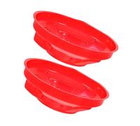 Ciieeo Lot de 2 Capuchons de Protection Anti-Poussière Rouges en Plastique pour Détecteurs de Fumée Couvercle de Maintenance Réutilisable Adapté la Cuisine et Espaces de Cuisson