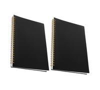 Ciieeo Lot de 2 Carnets de Suivi des Dépenses Couverture Pp et Pages Horizontales Vierges, Carnet de Planification Financière pour Budget Familial et Gestion Comptable, Format Moyen