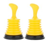 Ciieeo Lot de 2 Déboucheurs D'évier Cuisine en Abs et Caoutchouc, Puissants et Compacts, Ventouses pour Déboucher Canalisations la Cuisine et Salle de Bain, Outil Pratique pour Maison