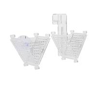 Ciieeo Lot de 2 Distributeurs de Nourriture Coniques pour Poissons en Acrylique Transparent Récipient Alimentaire Sécurisé pour Aquarium Coupelles Pratiques pour Alimentation Vivante