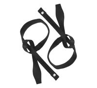 Ciieeo Lot de 2 Dragonnes Noires pour Bâtons de Ski et Randonnée Sangle Réglable en Nylon Solide Accessoire Antidérapant pour Sport D’Hiver et Trekking Attache Sécurisée pour Bâtons