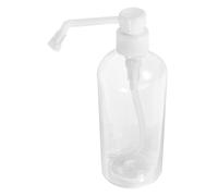 Ciieeo Lot De 2 Flacons Pompe à Pression Transparents 500 ML en Plastique Résistant, Distributeur Rechargeable pour Lotion, Shampoing Et Gel Bain, pour Usage Quotidien