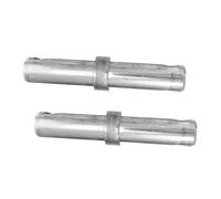 Ciieeo Lot de 2 Goupilles de Couplage pour Échafaudage en Acier Galvanisé, Diamètre 34 Mm, Espacement 8 Cm, Accessoires Mobiles Compatibles pour Supports de Construction et Réparation