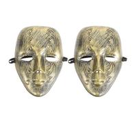 Ciieeo Lot de 2 masques vénitiens intégraux pour bal masqué - Masques de fête vintage pour femmes, accessoires photo pour carnaval et Mardi Gras