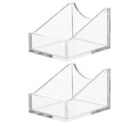 Ciieeo Lot de 2 organiseurs de flacons de sérum - Support de réactif de laboratoire incliné en acrylique pour le stockage de produits chimiques, étagère pour flacons de 100 ml, pour la recherche