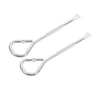 Ciieeo Lot de 2 Ouvre-Seaux Manuels en Métal Argenté Outil Multifonction pour Ouvrir Bocaux Pots de Peinture et Bouteilles Conception Sécurisée sans Bords Tranchants Usage la Cuisine