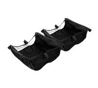 Ciieeo Lot de 2 Paniers de Rangement sous Poussette en Maille Noire, Organisateur Pratique pour Poussette, Pochette Inférieure pour Accessoires Bébé, Panier d'attache Spacieux