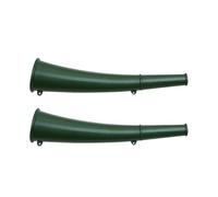 Ciieeo Lot de 2 Petits Klaxons en Fer Couleur Vert Militaire pour Entraînement Extérieur Signal Sonore Puissant pour Activités de Plein Air et Compétitions