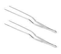 Ciieeo Lot de 2 Pinces à Cérumen en Acier Inoxydable Brillant, 26 Cm, Pointe Fine pour Nettoyage Oreille Précis, Outil Hygiène Auriculaire Sûr et Polyvalent, Dissolvant de Cérumen Facile