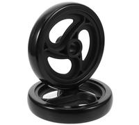 Ciieeo Lot de 2 Pivotantes en Plastique 6 Pouces pour Chariot de Supermarché de Rechange Noires à Large 36 MM Adaptées pour Chariot Roulant et Fauteuil Roulant Silencieuses et Solide