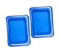 Ciieeo Lot de 2 Plateaux Gonflables pour Bar de Service de Glace PVC Flottant Pratique Fête Piscine Support de Boissons Glacière Réutilisable