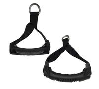 Ciieeo Lot de 2 Poignées de Corde de Traction Noire Anneau Accessoires Fitness pour Tirage Musculation Entraînement Triceps et Exercices de Musculation à Domicile