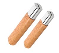 Ciieeo Lot de 2 Poignées de Remplacement en Bois de Fleur de Pêcher, Manches Ergonomiques en Bois Naturel, Petits et Grands Formats, Accessoires de Réparation pour Couteaux Cuisine