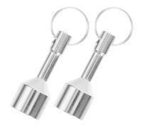 Ciieeo Lot de 2 Porte-Clés Magnétiques Testeur d'Or et d'Argenté Diamètre 17 MM Force d'Attraction Verticale 12 Kg Outil Portable pour Test Bijoux et Pièces