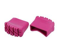Ciieeo Lot de 2 Protections Antidérapantes en Caoutchouc pour Pieds D’Échelle Pliante, Housses Épaisses 2,5 X 6,3 CM, Patins Résistants pour Stabiliser et Protéger Sols, Accessoires