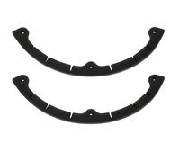 Ciieeo Lot de 2 Protections de Rails en Caoutchouc pour Snowboard et Skateboard Pare-Chocs Triple Trou Grosse Taille Noir Protection de Nose et Tail Accessoire Anti-Chocs pour Sports