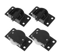 Ciieeo Lot de 2 roulettes pour vitrine - Quincaillerie pour porte coulissante de placard - Mini-poulies en plastique - Pièces de rechange pour armoires et portes vitrées