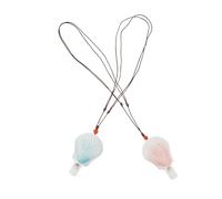 Ciieeo Lot de 2 Set de Sifflets en Céramique à Eau Forme Coquillage, Petit Sifflet Sonore pour Fêtes D'anniversaire et Carnavals, Couleurs Rose et Bleu, Bruiteurs D'oiseaux Ludiques
