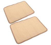 Ciieeo Lot de 2 Tapis à Griffer en Sisal Naturel 30X40 CM Tapis pour Lapin Chat et Cochon D’Inde Protection du Mobilier Soin des Griffes et Hygiène Dentaire Polyvalent pour Petits