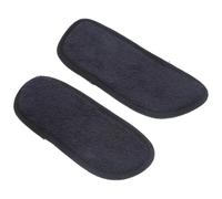 Ciieeo Lot de 2 Tapis Récupérateurs d'Égouttement pour Réfrigérateur Tapis Absorbant Noir Rectangulaire Antidérapant Résistant à la Chaleur Protection Anti-Éclaboussures pour