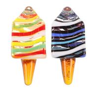 Ciieeo Lot De 2 Toupies Juives Décoratives De Collection Toupie Traditionnelle De Hanoukka Ornement en Verre d'art Centre De Table