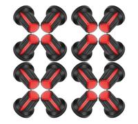 Ciieeo Lot de 20 Bouchons de Volume Rouge pour Potentiomètre 6 Mm en Plastique, Capuchons pour Boutons de Commande Table de Mixage Dj, Bouton Rotatif de Contrôle du Son Adapté
