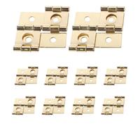 Ciieeo Lot de 20 Charnières Doubles Pliantes à Rotation 360° pour Portes et Fenêtres Charnières Vintage en Métal Doré 47 X 47 Mm de Porte Moustiquaire Rétro pour Paravents et Meubles