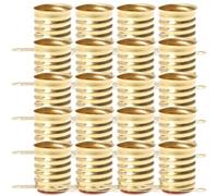 Ciieeo Lot de 20 Douilles de Lumière E10 en Cuivre Surface Lisse et Haute Résistance la Température, Support pour Petites Ampoules pour Laboratoires Scolaires et Étudiants