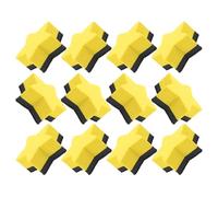 Ciieeo Lot de 20 Effaceurs de Tableau Blanc Réutilisables en Eva et Feutre Jaune, Multifonctionnels pour Bureau et Maison, Mini Gomme Effaçable à Sec D'étoile