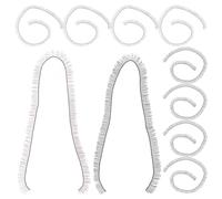 Ciieeo Lot de 20 Faux Cils en Nylon pour Poupée DIY 0,4 X 20 Cm Noir et Marron Accessoires pour Cils de Sécurité pour Fabrication et Maquillage D’yeux de Poupée