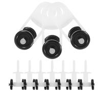 Ciieeo Lot de 20 Galets de Rail pour Rideaux Poulies Doubles en Plastique, Accessoires pour Rails de Plafond, Roulettes Silencieuses Adaptées aux Voilages et Rideaux de Salon