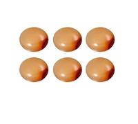 Ciieeo Lot de 20 Pièces de Patchs Cabochons en Pierre de Cornaline Ronde pour Fabrication de Bijoux Diy, Base Plate, Décor Délicat pour Surface de Bague
