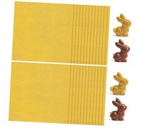 Ciieeo Lot de 200 feuilles d'aluminium dorées pour emballages de bonbons, emballages alimentaires, cadeaux de fête, résistants à l'humidité et sans goût