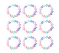 Ciieeo Lot de 24 Bracelets pour Garçon et Filles en Acrylique Étoiles à Cinq Branches Petit Format Couleur Transparente pour Présents D’Anniversaire et Usage Quotidien