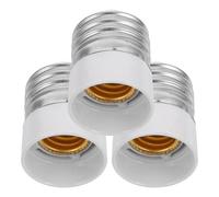 Ciieeo Lot de 3 Adaptateurs Douille Convertisseur E27 vers E14 Anneau en Cuivre Pur, Compatible Lampes de Plafond, Remplacement Douille Lampe pour Usage Résidentiel et Professionnel
