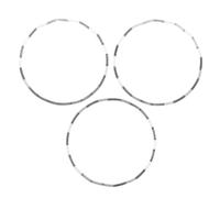 Ciieeo Lot de 3 bagues d'espacement pour Mouvement de Montre, compatibles avec Les boîtiers NH35/36. Pièces de Rechange en cuivre pour Montres mécaniques, pour la réparation de Bracelets pour