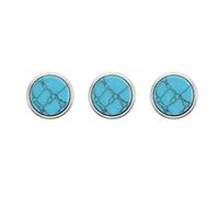 Ciieeo Lot de 3 Boutons-pression Courts à Piston en Cuivre Bleu Ciel pour Trompette Accessoires pour Instrument de Musique Petits Caches-boutons Adaptés à Trompette Coussins de