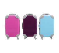 Ciieeo Lot de 3 mini-boîtes à bonbons en forme de valise - Petits organisateurs de voyage en plastique pour ranger les souvenirs, les cadeaux de mariage et autres présents.