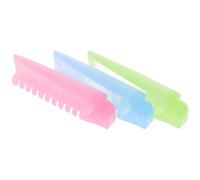 Ciieeo Lot de 3 Mini Brosses à Cheveux Pliables Anti-statiques, Peignes Larges et Fins en Silicone Souple, Couleurs Vert, Bleu, Rose, Compactes pour Voyage et Paquet à Main, Massage Cuir