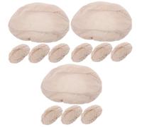 Ciieeo Lot De 3 Paniers À En Coton Et Lin Réutilisables Avec Doublure En Tissu Pour Panier À Ovale De 30 Cm 4 Pièces X 3