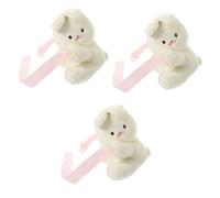 Ciieeo Lot De 3 Pendentifs De Rideau en Forme De Lapin De Dessin Animé Décorations pour La Maison Décoration De La Maison Embrasse De Rideau en Peluche Pendentif De Rideau en Forme