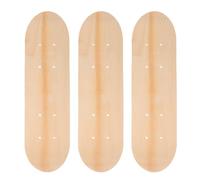 Ciieeo Lot de 3 Planches de Skateboard Vierges en Bois Érable 7 Couches, Double Tail, Surface Lisse 43 CM, Planches DIY pour Peinture Artistique et Personnalisation Garçon et Filles,