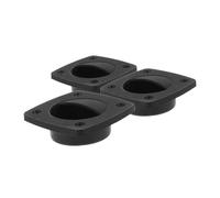 Ciieeo Lot de 3 Poignées Encastrées en Nylon pour Trappe Marine Poignée de Traction Plastique pour Bateau et Camping-Car Loquet de Trappe Affleurant Accessoires de Meuble Nautique