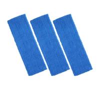 Ciieeo Lot de 3 Recharges de Lingettes pour Balai à Franges en Polaire Corail Bleue, Remplacement Serpillière Sèche Haute Absorption, Lingettes Nettoyantes Réutilisables pour Sols
