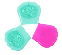 Ciieeo Lot de 3 Set de Set de Brosses Nettoyantes Visage en Silicone Forme Griffe de Chat, Brosse Faciale Manuelle Portable en Silicone Alimentaire Nettoyage Doux Couleur Aléatoire