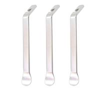 Ciieeo Lot de 3 Set de Set de Démonte-pneus en Acier Argenté, Léger et Portable, pour Réparation de Pneus et Chambres à Air de Vélo, pour Entretien VTT et Vélo Urbain