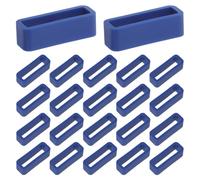 Ciieeo Lot de 30 Anneaux de Fixation pour Bracelet Montre en Silicone Passant de Bracelet 22 Mm Couleur Bleu Minuit Accessoire Élastique Universels Pièce de Remplacement Pratique